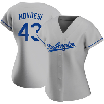 Raul Mondesi 1997 Los Angeles Dodgers Road Jersey w/ Jackie 50th Patch  (S-3XL)