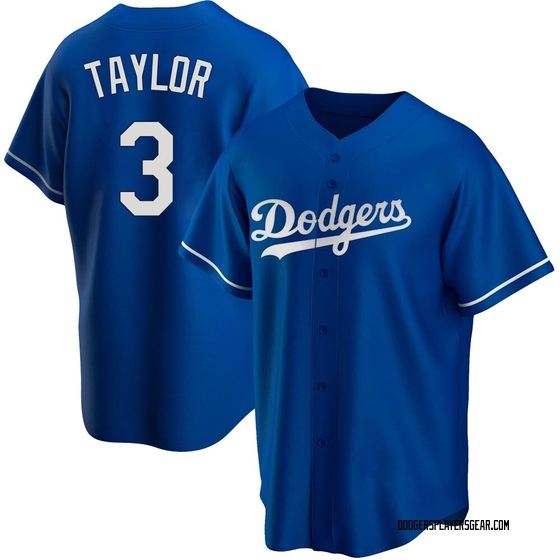 Los Angeles Dodgers Chris Taylor 3 Alternate Royal 2022-23 All